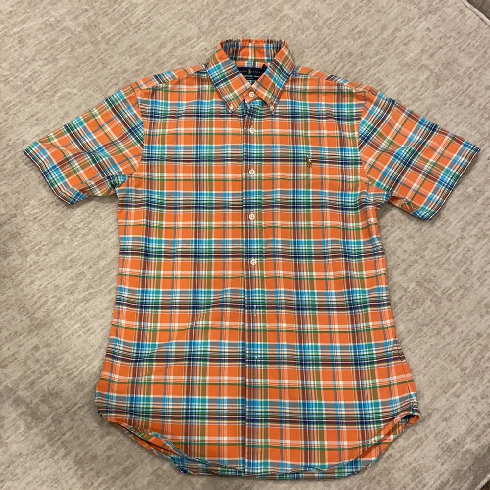 Polo button down shirt size SLIM fit medium